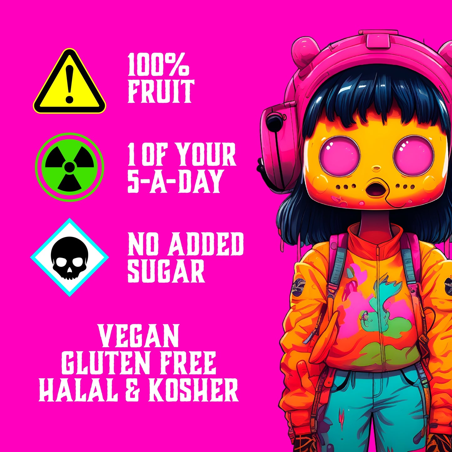 Zombie Strawberry Fruit Snack Bar Multipack 4x25g — image 3